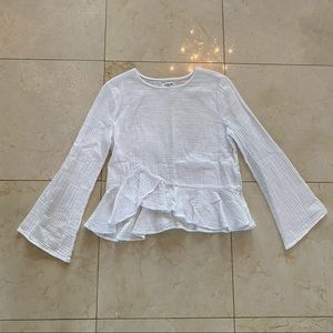 Sam&Lavi NWOT White 100% Cotton Longsleeve Sz Sm